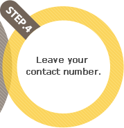 Leave your contact number.