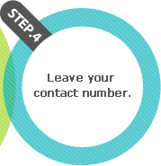 Leave your contact number.